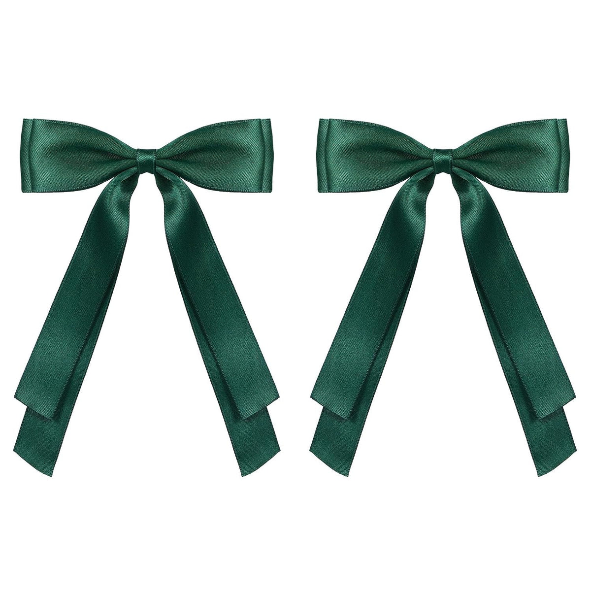 Royal Blue Large Hair Bows Alligator Clip 5.5" Solid Satin Polyester Ribbon Ponytail Hair Barrettes with Long Tail Wedding Dress Decor Accessories for Women Toddler Teen Girls