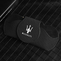 Car Glasses Cases for Maserati Levante Quattroporte Ghibli Gran Turismo Cabrio MC20, Sunglasses Holder for Car Visor Car Interior Accessories,Blue