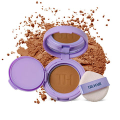 TRUHAIR Root & Scalp Cover Up Pressed Powder Compact, Waterproof, Weightless Hair Coverage & Bald Spot Concealing, Root Touch Up Hair Color for Gray Coverage & Thinning Areas, 0.35 Oz (Light Brown)