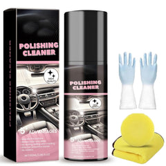 Favourcy Car Interior Protectant Spray, 2026 New Car Interior Polishing Cleaner - Interior All Purpose Cars Cleaner for Leather, Plastic, and Rubber Surfaces (1)