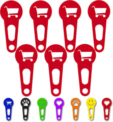 OnAir 7 Pack Shopping Cart Tokens, Aldi Quarter Holder Keychain, Made in Germany