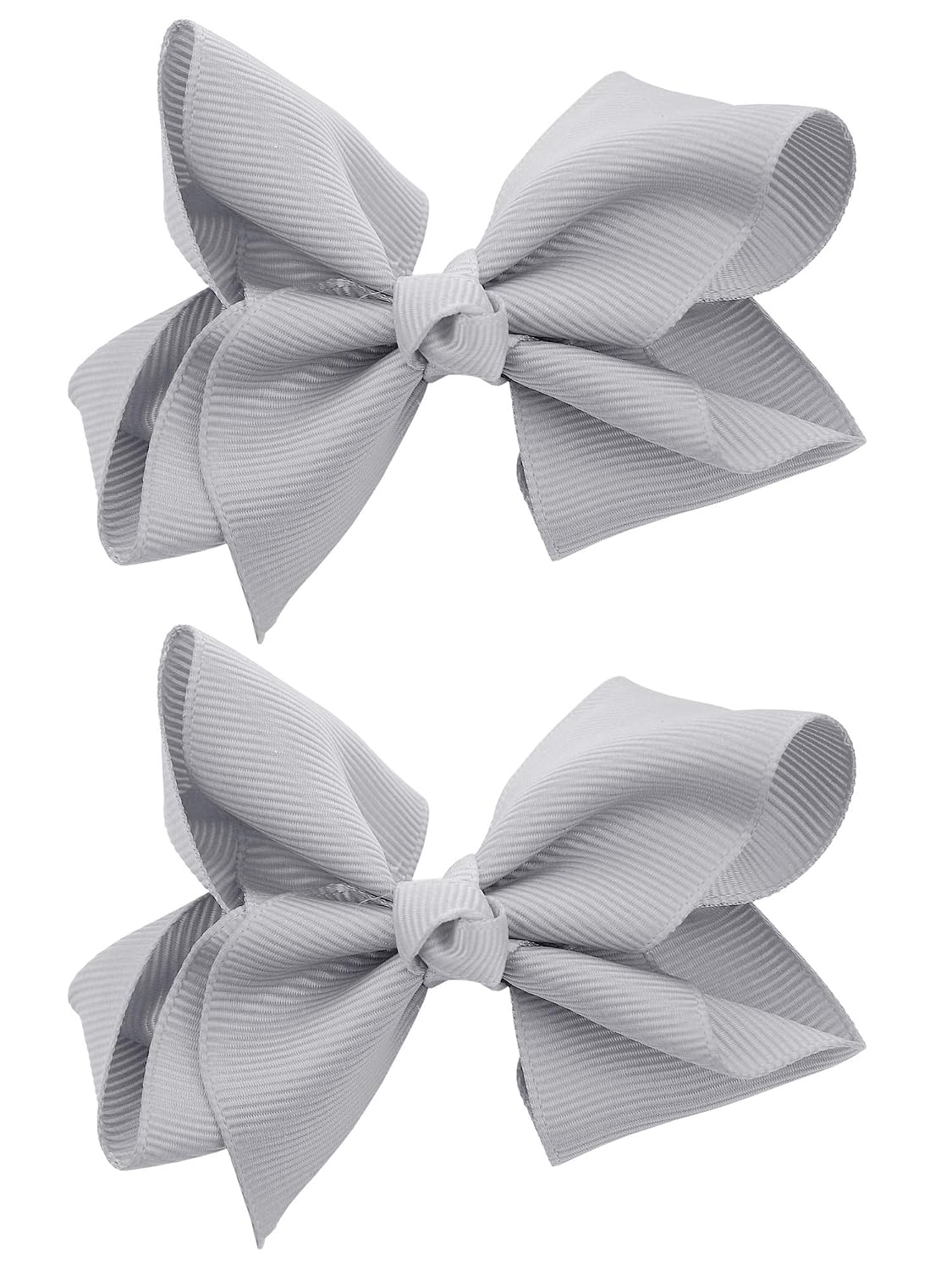 NYFASHION101 Toddlers' Girls' Smooth Grosgrain Ribbon Bow Alligator Clip, Dusty Rose