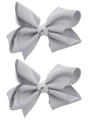 NYFASHION101 Toddlers' Girls' Smooth Grosgrain Ribbon Bow Alligator Clip, Dusty Rose