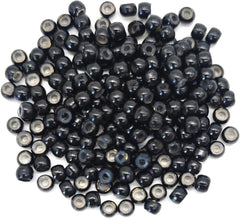 Medsuo 200pcs Silicone Lined Nano Rings Beads Links for Nano Tip Hair Extensions Nano Beads 3.0mm(OD) 1.0mm(ID) 2.0mm(L) 5 Color Optional - Brown