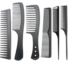 3 PCS Carbon Fiber Anti Static Comb, Heat Resistant Comb-Fine and Wide Tooth Hair Comb for Men and Women, Professional for Hair Stylist