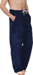 SANGTREE Men's Fleece Pajama Pants - Thick Plush Fuzzy Sleepwear