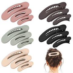 15 PCS Flat Hair Clips, Neutral Color Flat Claw Clips 3 Sizes Hair Claws for Women Girls Thin Hair Medium and Small Hair Clip