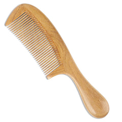 Onedor Handmade 100% Natural Green Sandalwood Hair Combs - Anti-Static Sandalwood Scent Natural Hair Detangler Wooden Comb (Wide Tooth),1 Count (Pack of 1)