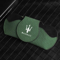 Car Glasses Cases for Maserati Levante Quattroporte Ghibli Gran Turismo Cabrio MC20, Sunglasses Holder for Car Visor Car Interior Accessories,Blue