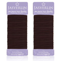 Dark Brown Thin Small Elastic Hair Ties, 2mm Hair Bands Accessories for Girls Women Kids, Non-Slip No Pull Strong Ponytail Holders for Fine to Medium Thick 80 Pcs
