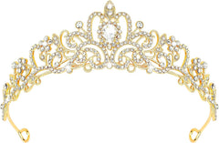 CIEHER Tiara Crowns for Women & Girls - Bridal, Wedding, Prom, Quinceanera, Birthday & Christmas Crown Gifts