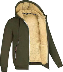 Winter Warm Jacket Casual Work Coat with Pocket Casual Soild Color Long Sleeve Pocket Hooded Cotton Coat Top Sweatshirt