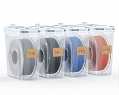 YOOPAI Filament Storage Box - 5 Pack Filament Container for 3D Printing Sealing and Protection - Portable Storage Box with Desiccants&Label for Home&Office,Water-Proof and Dust-Proof 4.0L(9.03*8*3)