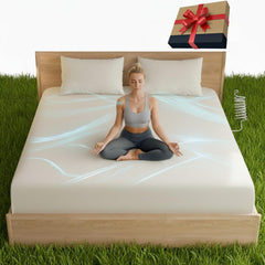 Grounding Sheets with Silver Threads & Deep Pockets, King & Queen - Extra Soft 95% Organic Cotton 5% Pure Silver, Improve Sleep &Reduce Stress Earthing Sheets, Grounding Bed Sheets