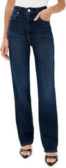 Good American Women's Soft Tech Good Straight Jeans