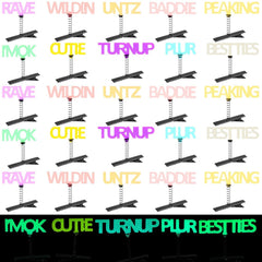 30 Pcs Mini Glow Hair Clips Girls Rave Hair Clips for Women Halloween Music Festival Holiday Party Supplies (Duck)