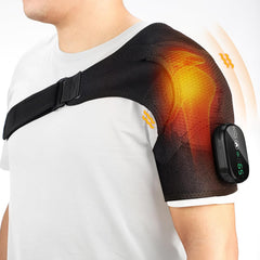 Heating Pad for Shoulder, Eligible Heated Shoulder Wrap with Massage for Men & Women,Heated Shoulder Brace with Vibration for Rotator Cuff Relief