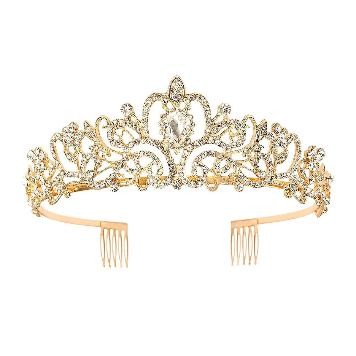 Tiara Crown for Women, Headband Hair Accessories for Birthday Wedding Party Costume Purple