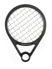 Twist It Up Comb (Bond Black) - Alternative for Hair Sponges, Creates Curls and Twists for Black Men, Tennis Racket Design