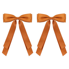 Royal Blue Large Hair Bows Alligator Clip 5.5" Solid Satin Polyester Ribbon Ponytail Hair Barrettes with Long Tail Wedding Dress Decor Accessories for Women Toddler Teen Girls