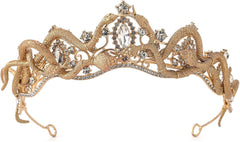 Medusa Snake Crown for Wemen - Meduza Greek Goddess Cosplay Headband Royal Gemstone Gothic Queen Halloween Headwear