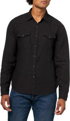 Lucky Brand Men's Linen Western Long Sleeve Shirt