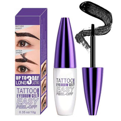 Peel Off Tattoo Eyebrow Gel Tinting，Tattoo Brow Easy Peel Off Tint,，Waterproof Longlasting Peel Off Eye Brow Tinted Glue，Up to 3 Days Brow Stain，Cruelty Free For All Types Of Eyebrows
