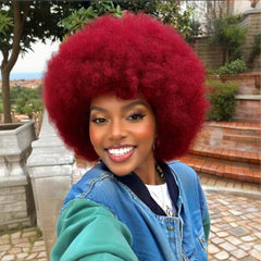 Afro Curly Wigs for Black Women 70's Wigs for Daily Party Cosplay Costume Halloweeen Black Afro Wigs (1B)