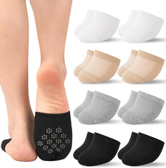 Toe Socks Womens for Mules, Half Socks Toe Topper Covers No Show Invisible Non-slip Liners for Clogs 4/6/8 Pairs