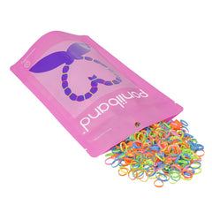 Premium Hair Elastic Tie Bands Latex-Free (20mm x 2mm x 0.4mm, Pastel Mix) 2,000 pcs