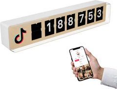 TikTok Follower Counter by Smiirl – Real-Time Split Flap Display – Boost Followers & Engagement – for Creators, Shops & More – Wi-Fi & Hotspot – Easy Setup – Premium Design (Black, 7 Digits)