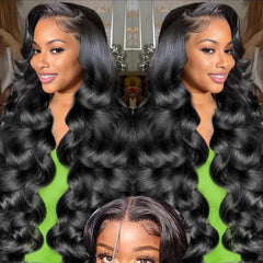 Highlight Ombre Lace Front Wig Human Hair 200% Density Highlight Wig Human Hair 13x4 Ombre Body Wave Honey Blonde Wig 28 Inch Pre Plucked With Baby Hair