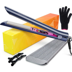 ANGENIL Professional Silicone Heat Resistant Mat Pouch for Hair Straightener, Curling Iron and Flat Iron, Portable Travel Mat and Cover for Hair Styling Tools, Grey