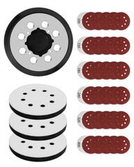 Sander Replacement Pad for DeWalt DWE6421 6421K DWE6423 6423K DCW210B Random Orbital Sander 4 Screw Holes Sanding, 5" 8 Hole Hook and Loop Replacement Orbital Sander Pad,Part #DWE64233&N329079