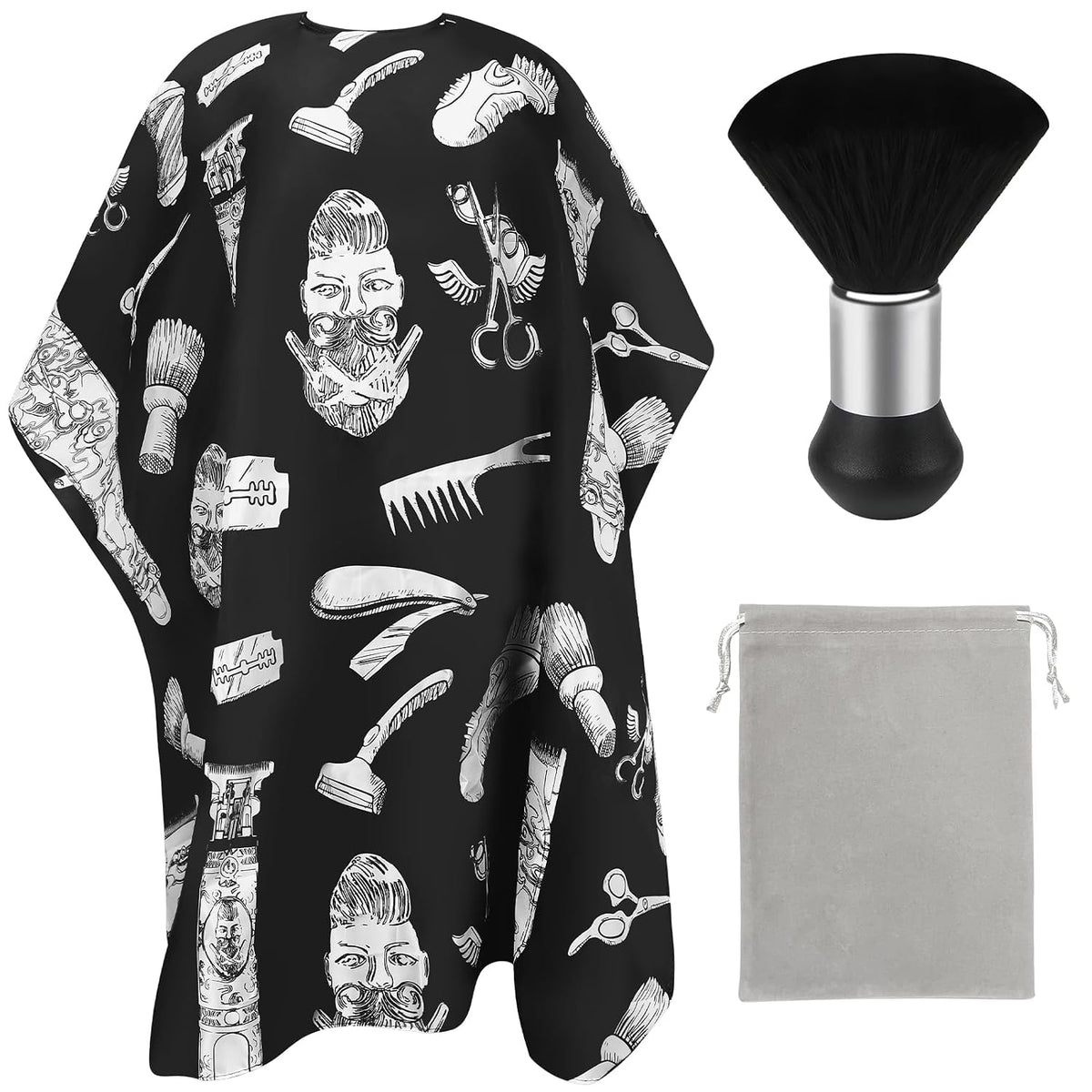 Barber Cape Professional Hair Cutting Cape for Men Waterproof Salon Cape, Hair Cutting Accessories