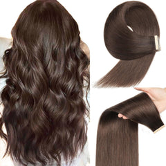 Tape in Hair Extensions Human Hair, 14 Inch Human Hair Tape in Extensions 20Pcs Natural Black Tape Ins Human Hair Extensions for Women Seamless Tape in Hair Extensions Real Human Hair (1B#, 14 Inch)