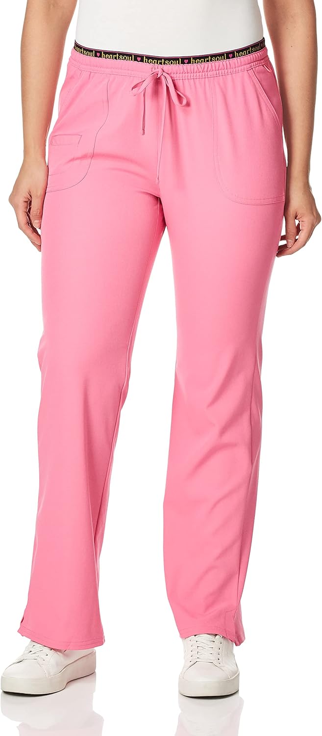 Heartsoul Drawstring Scrub Pants for Women, Stretch Performance Fabric, 20110