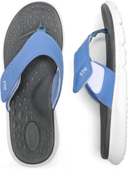 STQ Orthopedic Flip Flops for Women | Memory Foam Flip-flops for Plantar Fasciitis with Arch Support Pain Relief