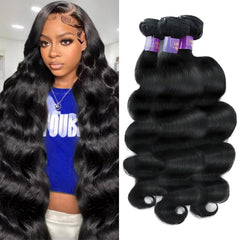 Kinky Straight Bundles Yaki Straight Bundles Human Hair 16 18 20 inch 12A 100% Unprocessed Virgin Full and Thick 3 Bundles, Silky Soft, No Shedding, No Smell, No Tangle