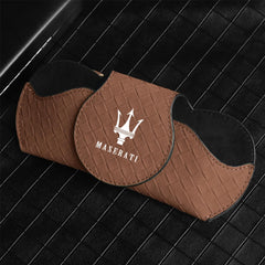 Car Glasses Cases for Maserati Levante Quattroporte Ghibli Gran Turismo Cabrio MC20, Sunglasses Holder for Car Visor Car Interior Accessories,Blue