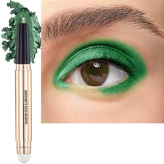Eyeshadow Stick Makeup Cream Smooth Shimmer Eyeshadow Pencil, Hypoallergenic Waterproof Long Lasting Eye Shadow Highlighter Stick Midnight Black # 18