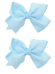NYFASHION101 Toddlers' Girls' Smooth Grosgrain Ribbon Bow Alligator Clip, Dusty Rose