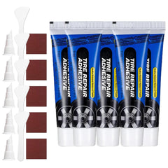 Enthusiastip/Cherishty Weather-Resistant Waterproof Flexible Tire Repair Adhesive, Multi-Functional Waterproof Repair Adhesive Kit Included Tools (3PCS)