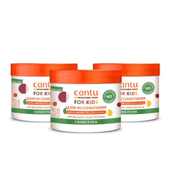Cantu Care for Kids Paraben & Sulfate-free Conditioning Detangler with Shea Butter, 6 fl oz (Pack of 3)