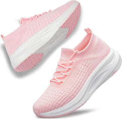 Womens Slip on Walking Shoes Comfort Sock Shoes Non Slip Mesh Casual Running Sneakers