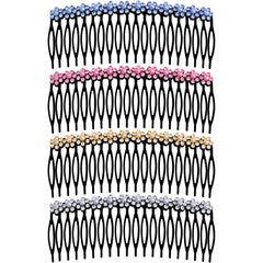 MARY LAVENDER Side Hair Comb for French Twist Bangs Hair Pin Clips Hair Accessories Decorative Comb for Women Kids Girls 5pcs