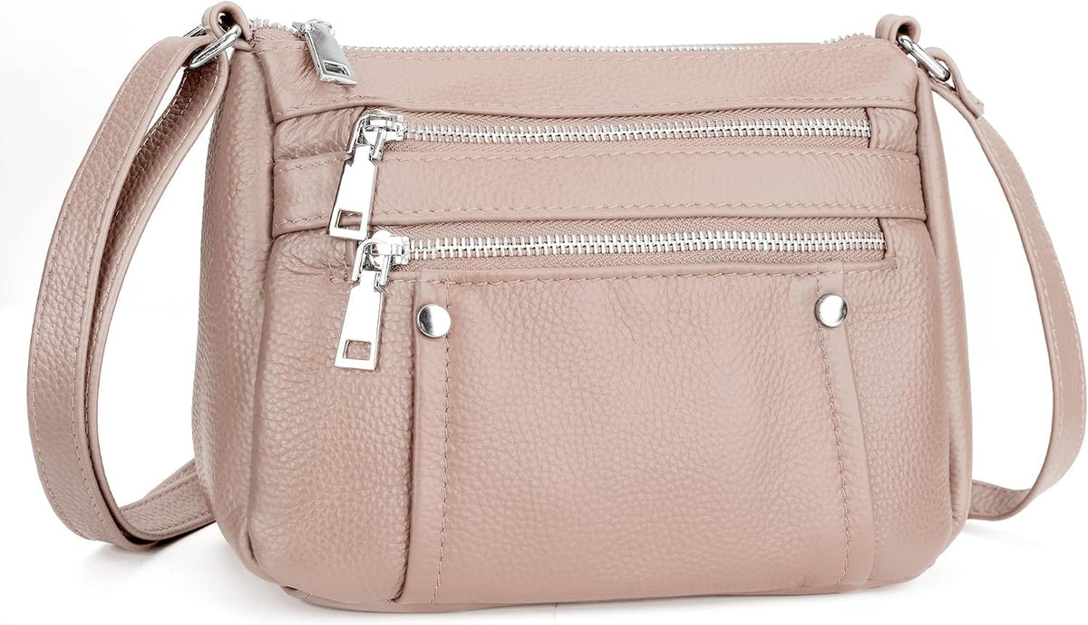befen Genuine Leather Wristlet Clutch Wallet Purses Small Crossbody Bags for Women with RFID Blocking Card Slots