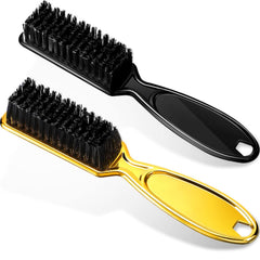 Patelai 2 Pcs Barber Blade Cleaning Brush for Clipper Cleaning Nail Cleaner Styling Brush for Fades Tapers Trimmer Manicure Salon (Black)