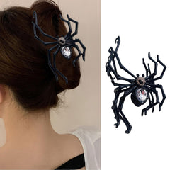 Halloween Bat Hair Claw Clips - Metal Black Metal, Punk Style for Halloween & Costume Parties, 1Pcs Hair Clip for Thin Thick Hair Punk & Y2K-Style for Updos & Braids