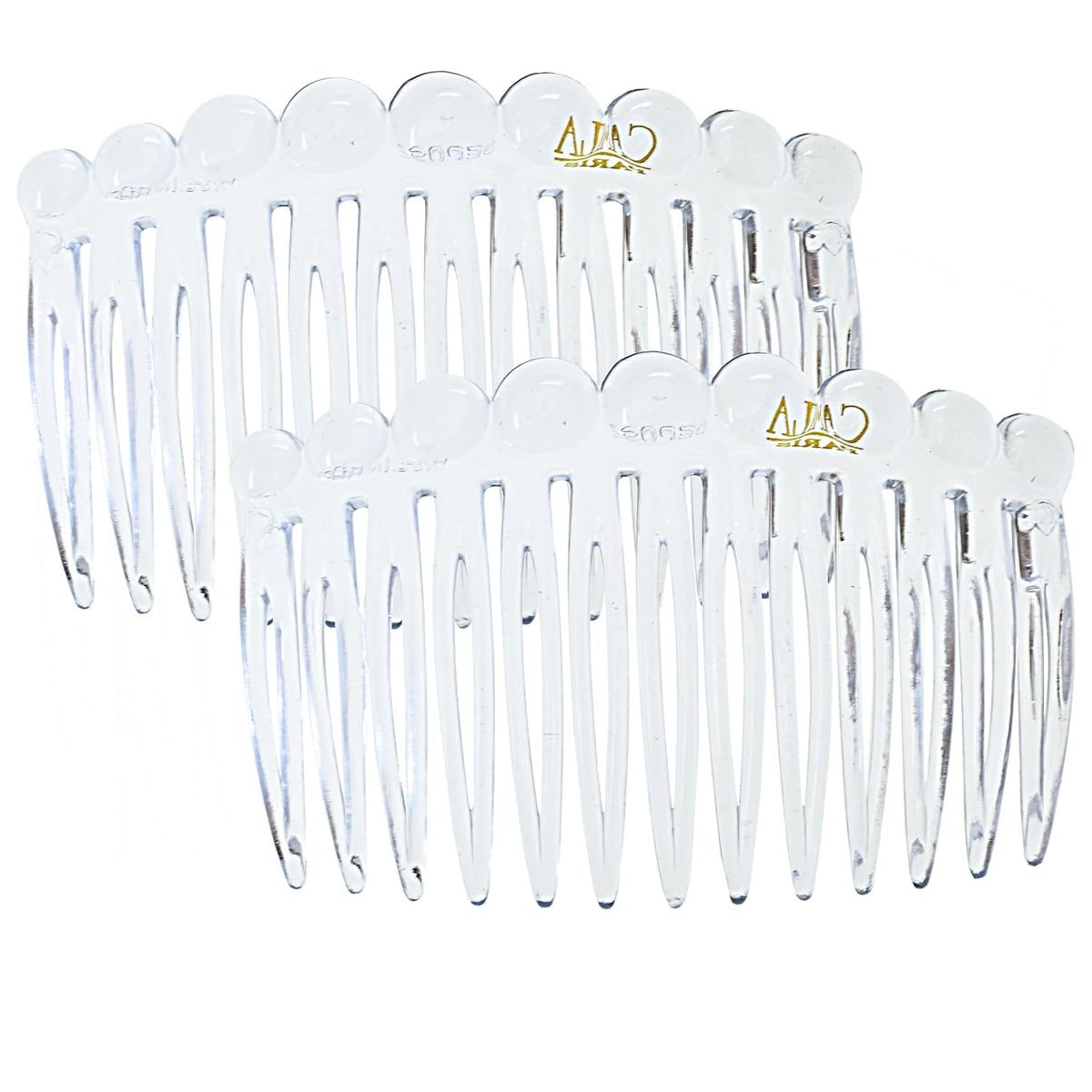Camila Paris CP33/2 French Hair Side Comb Small Tortoise Shell French Twist Hair Combs Decorative, Strong Hold Hair Clips for Women Bun Chignon Up-Do Styling Girls Hair Accessories, Made in France